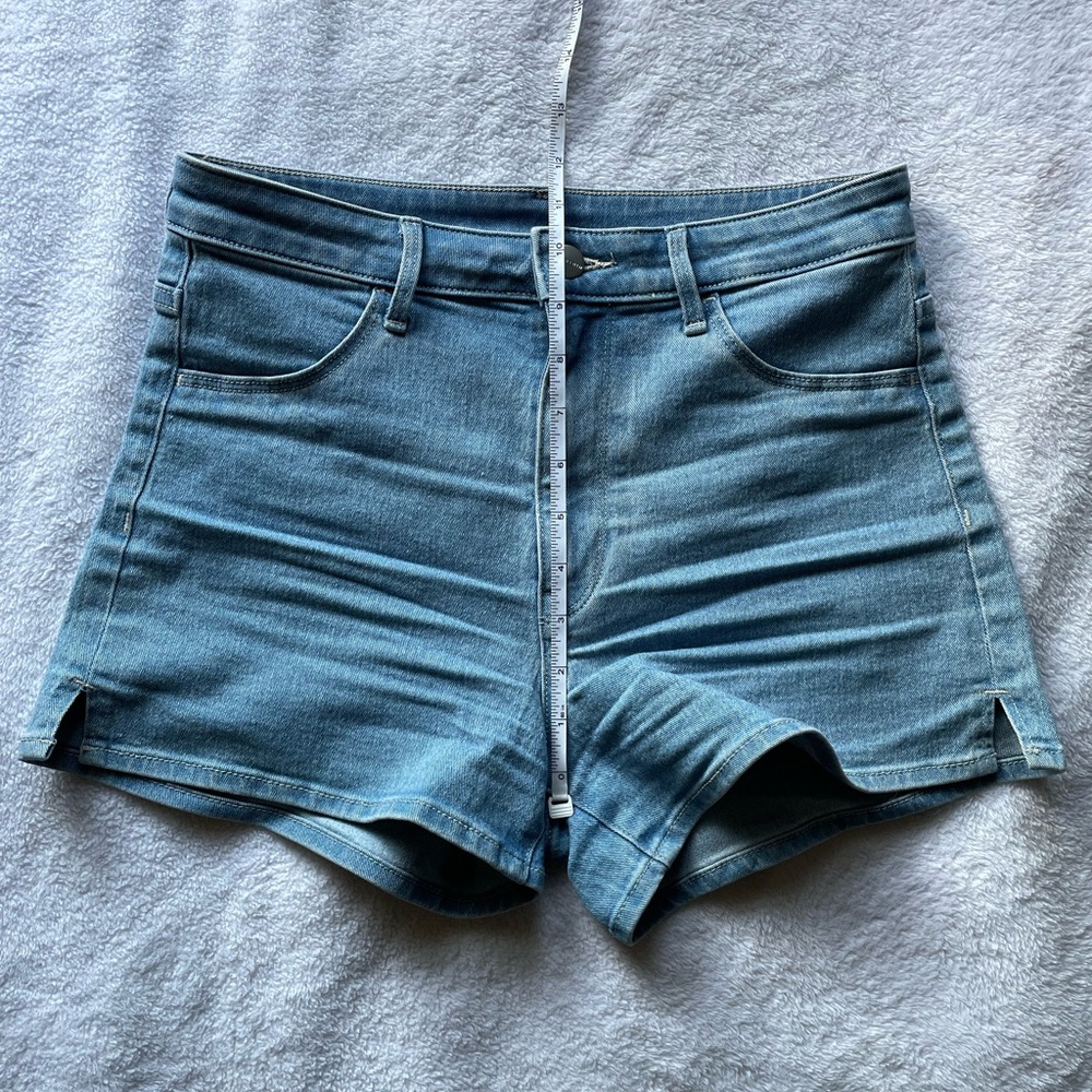 High Denim Rise Shorts - Picture 4 of 5